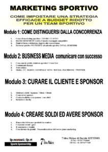 consulenza marketing sportivo per team professionistici